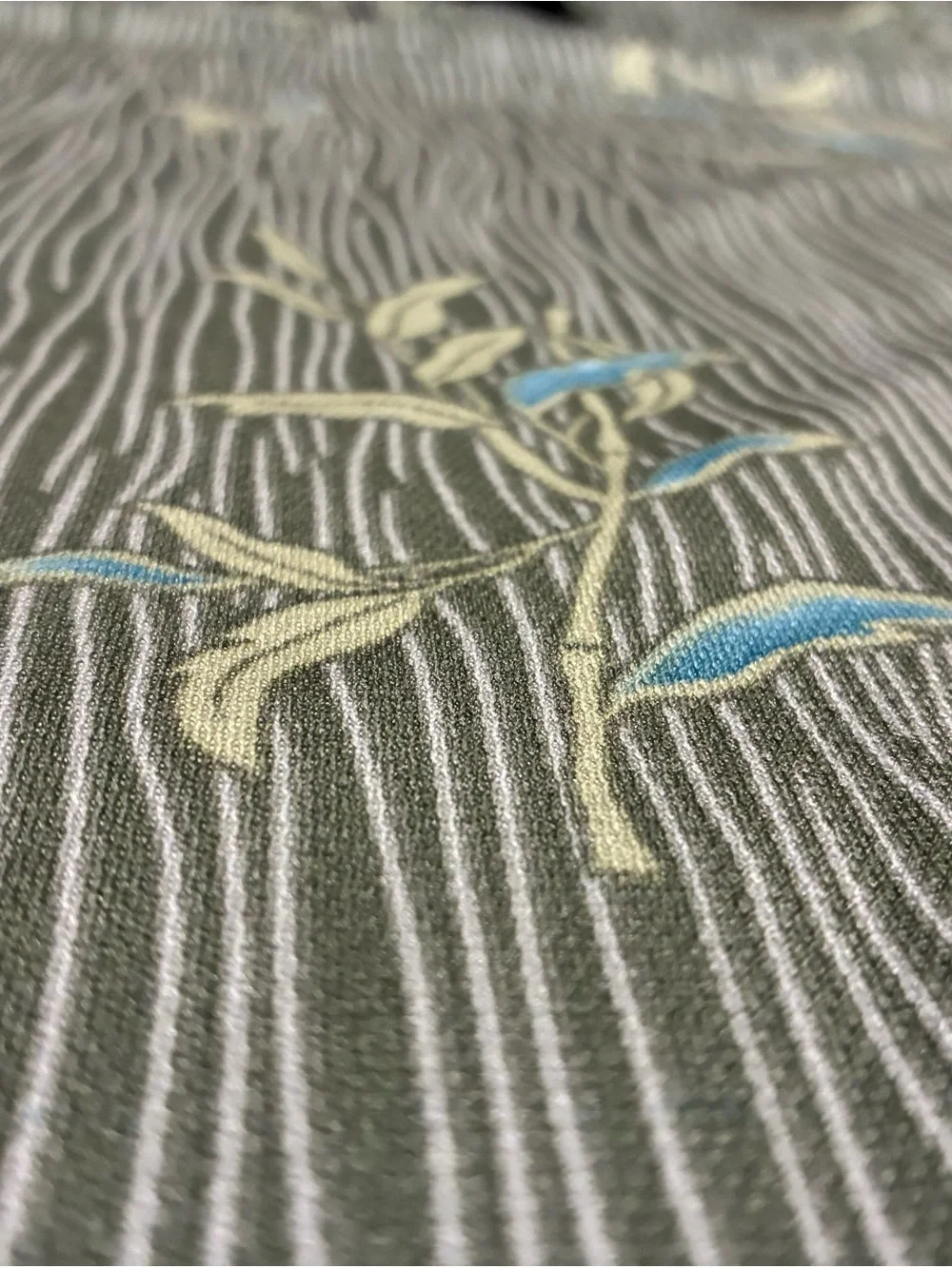 Olive Green Printed Polo Shirt